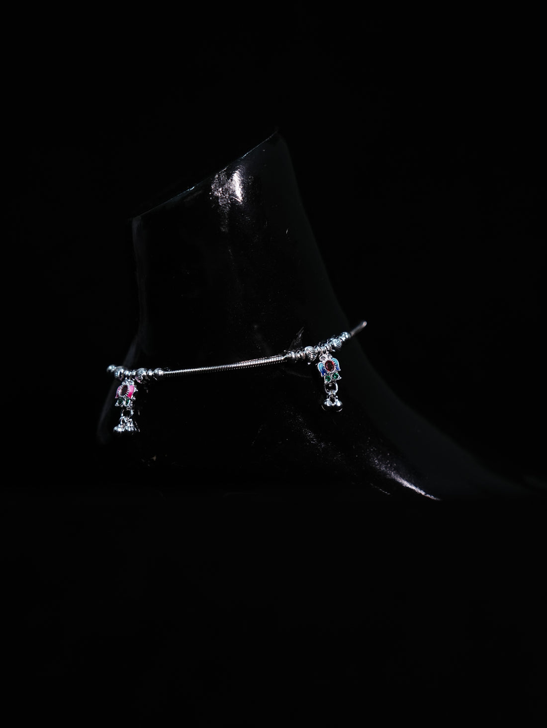 Rounded Hanging Casting Anklet